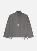 Pin Stripe Funnel | Grey