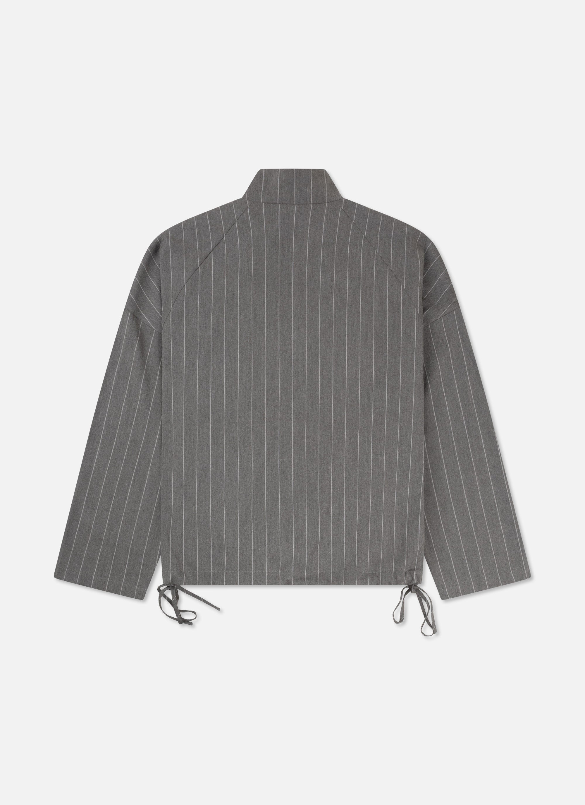 Pin Stripe Funnel | Grey