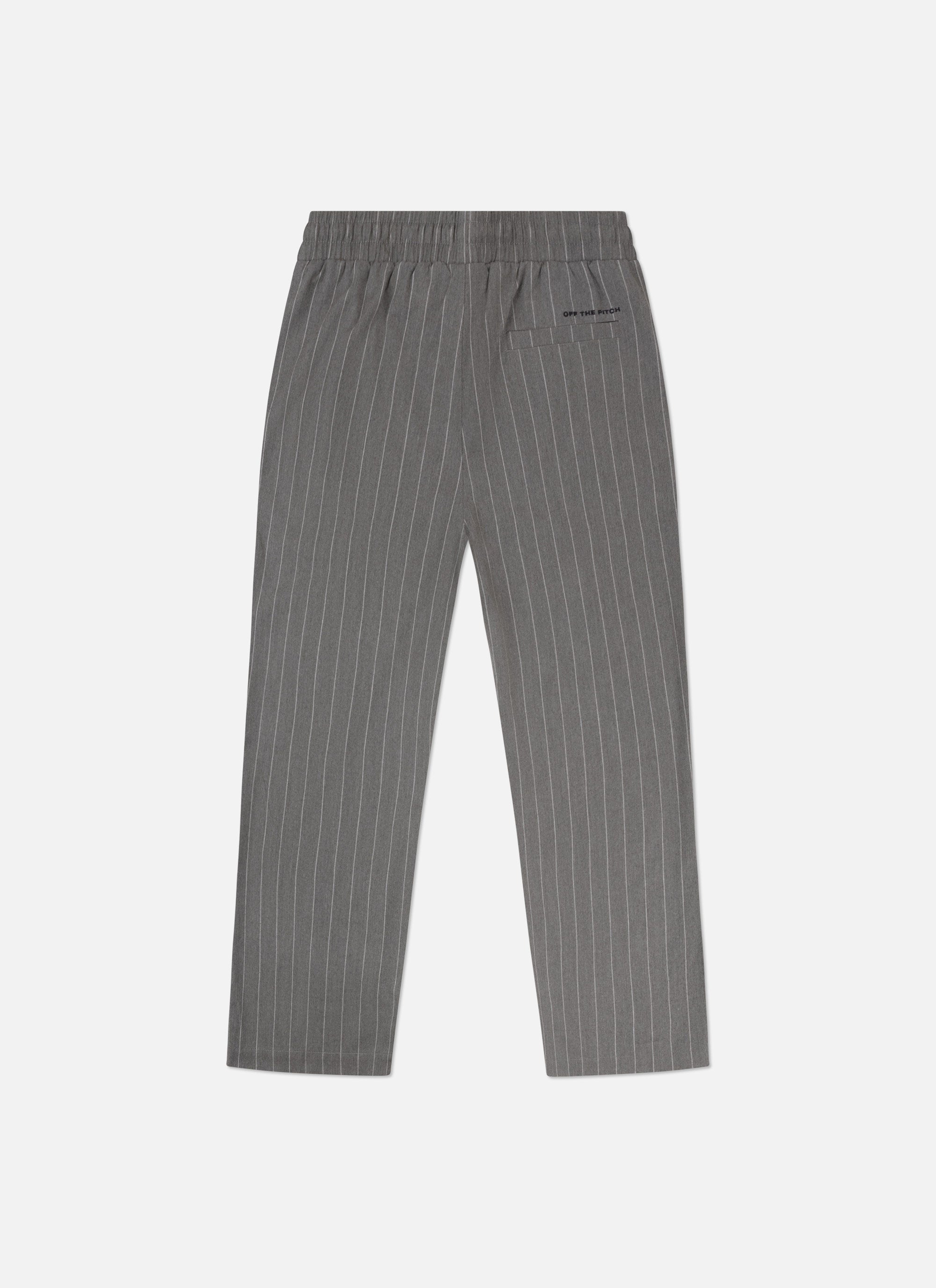 Pin Stripe Joggers | Grey