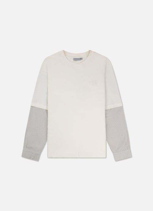 Home Town Layered Loose Fit Tee | Off White