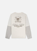 Home Town Layered Loose Fit Tee | Off White
