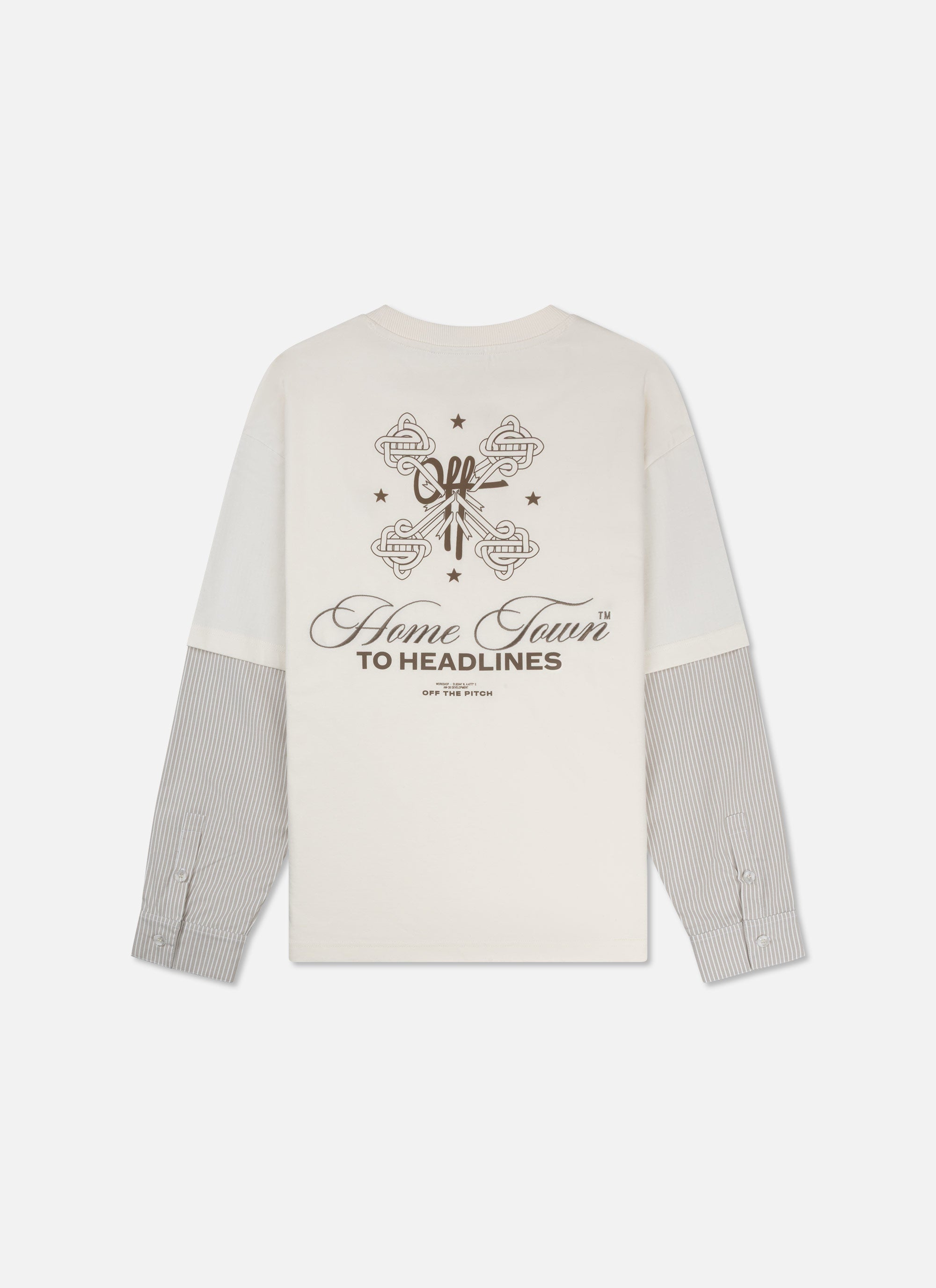 Home Town Layered Loose Fit Tee | Off White