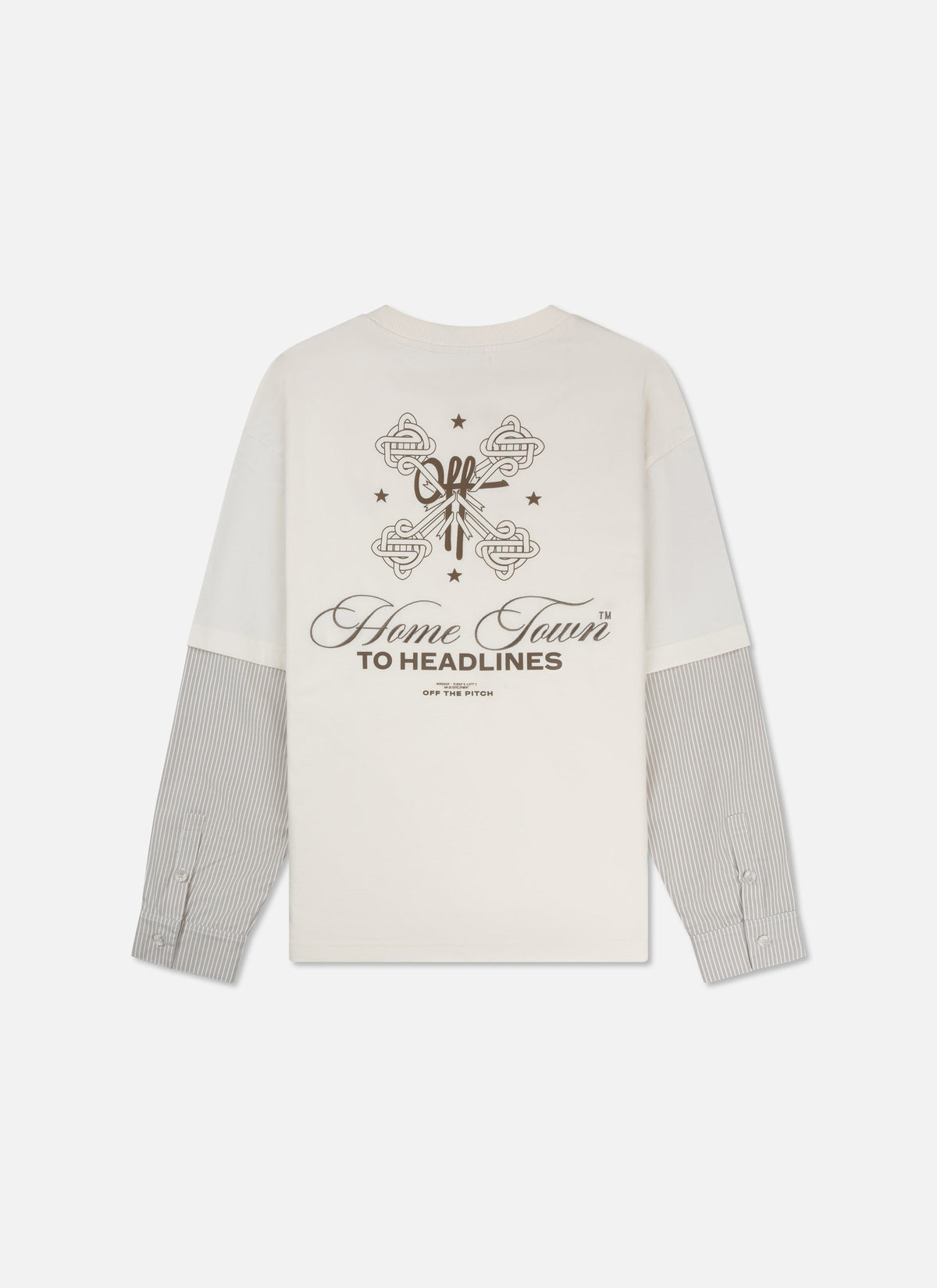 Home Town Layered Loose Fit Tee | Off White