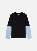 Home Town Layered Loose Fit Tee | Black