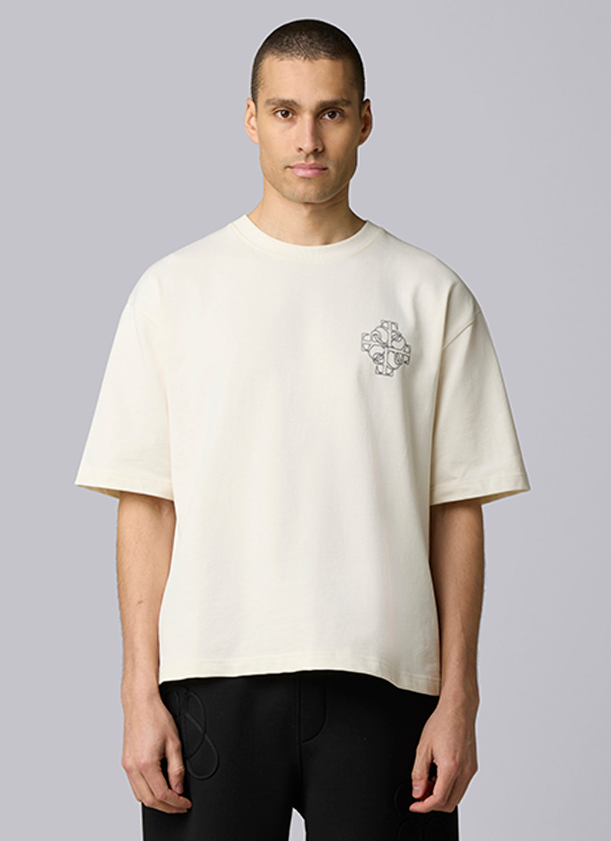Locket Box Fit Tee | Off White