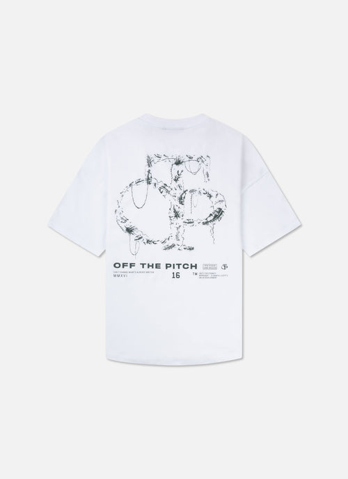 Palm Oversized Tee | White