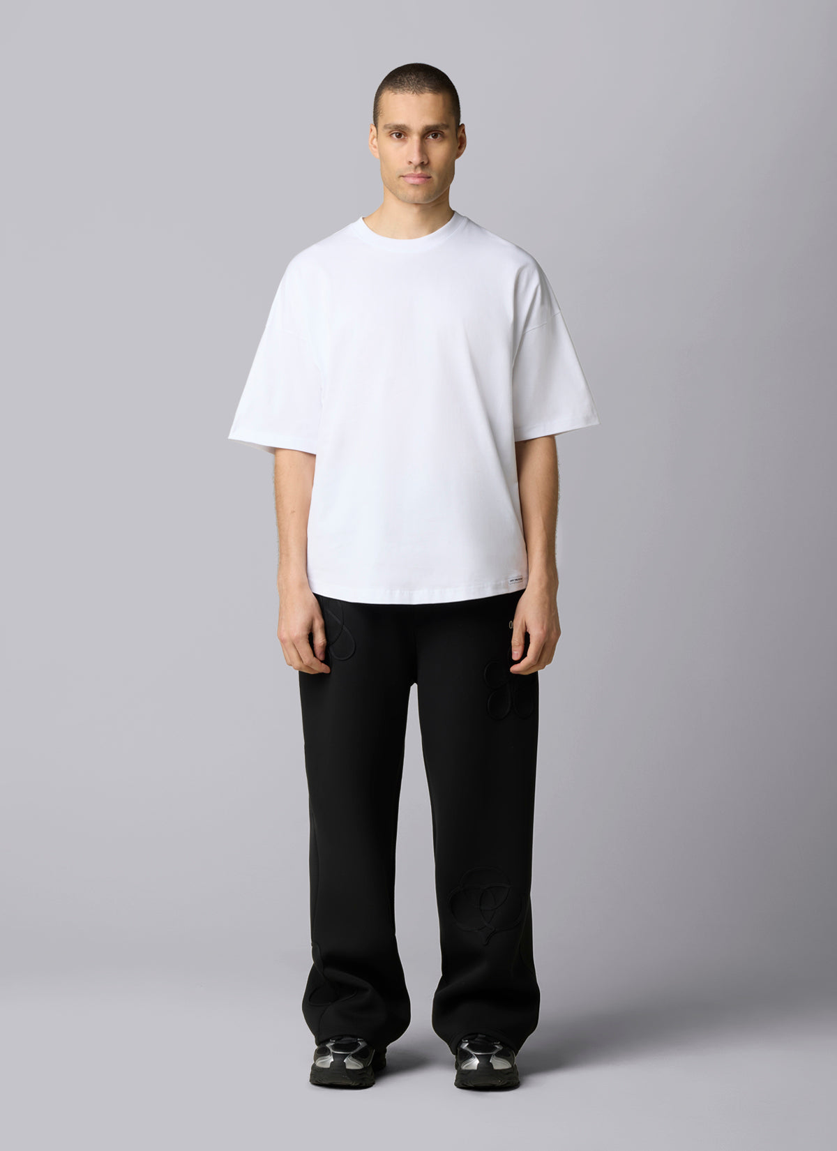 Palm Oversized Tee | White