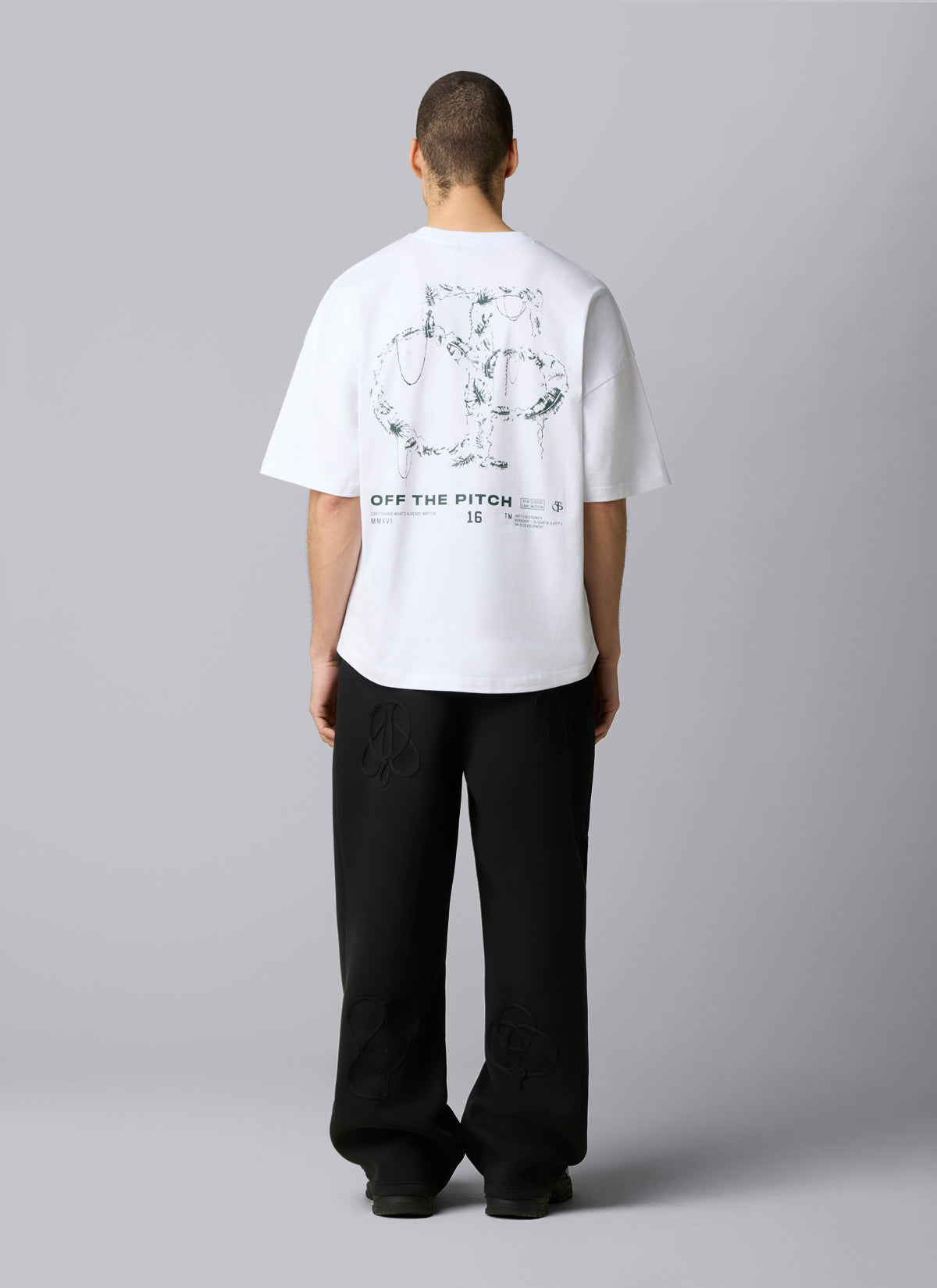 Palm Oversized Tee | White