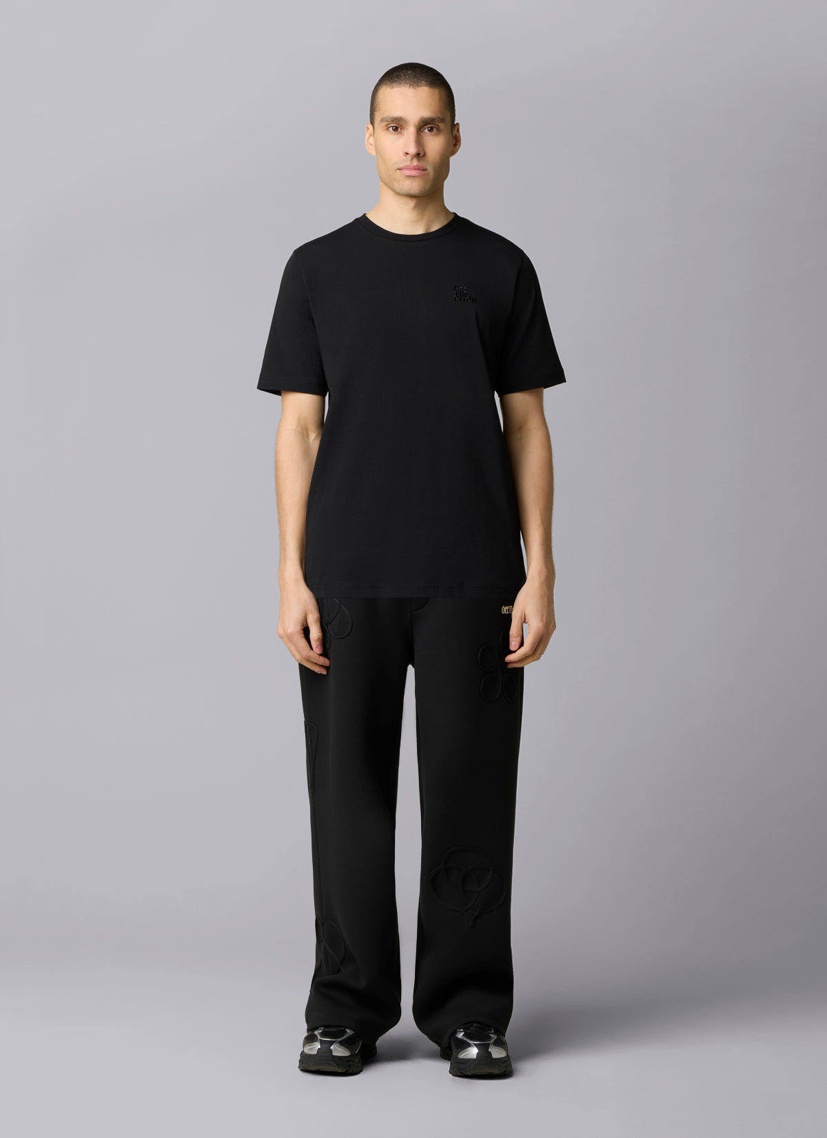 Palm Oversized Tee | Black