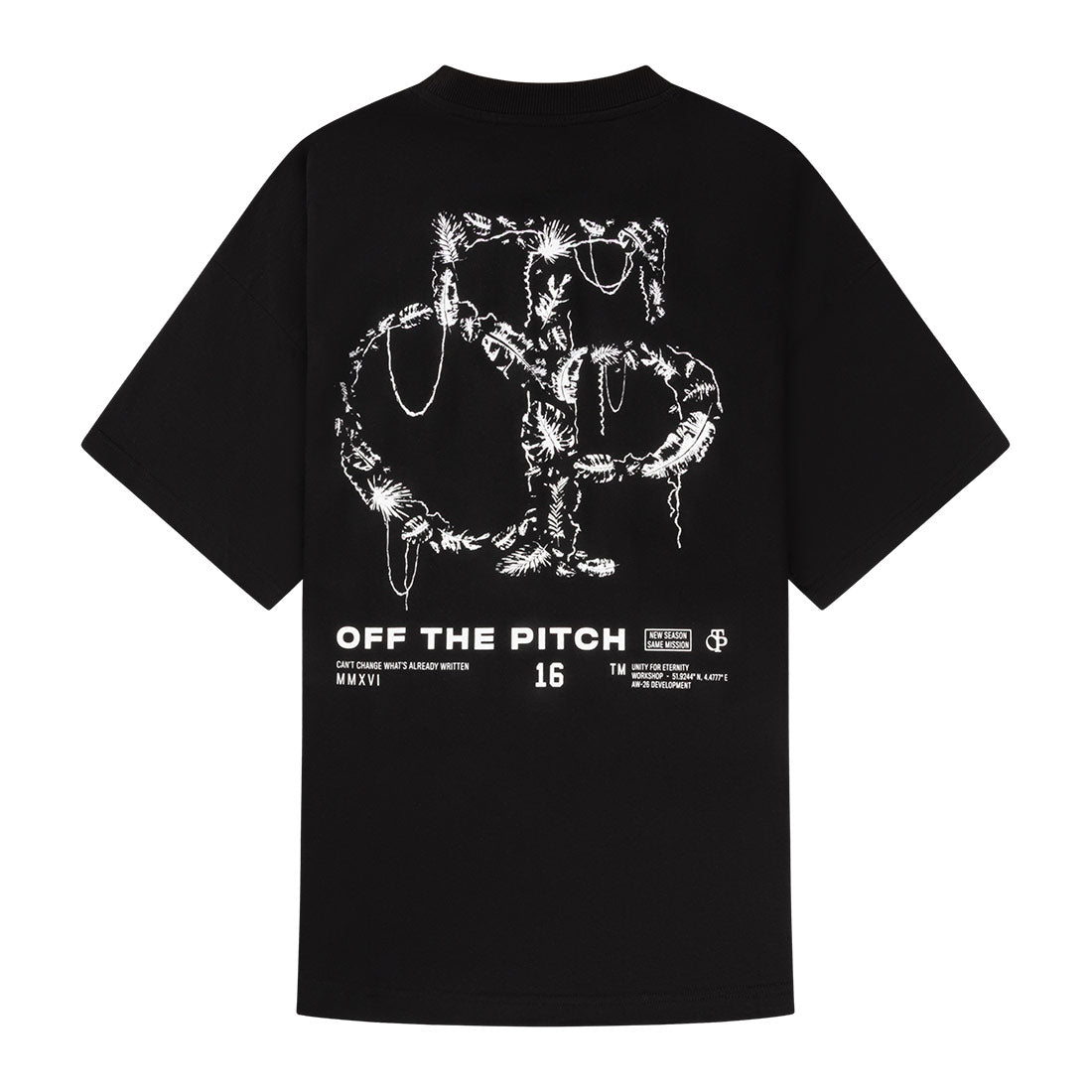 Palm Oversized Tee | Black