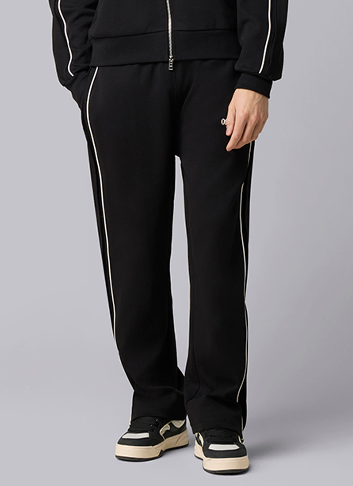 Piping Panel Pants | Black