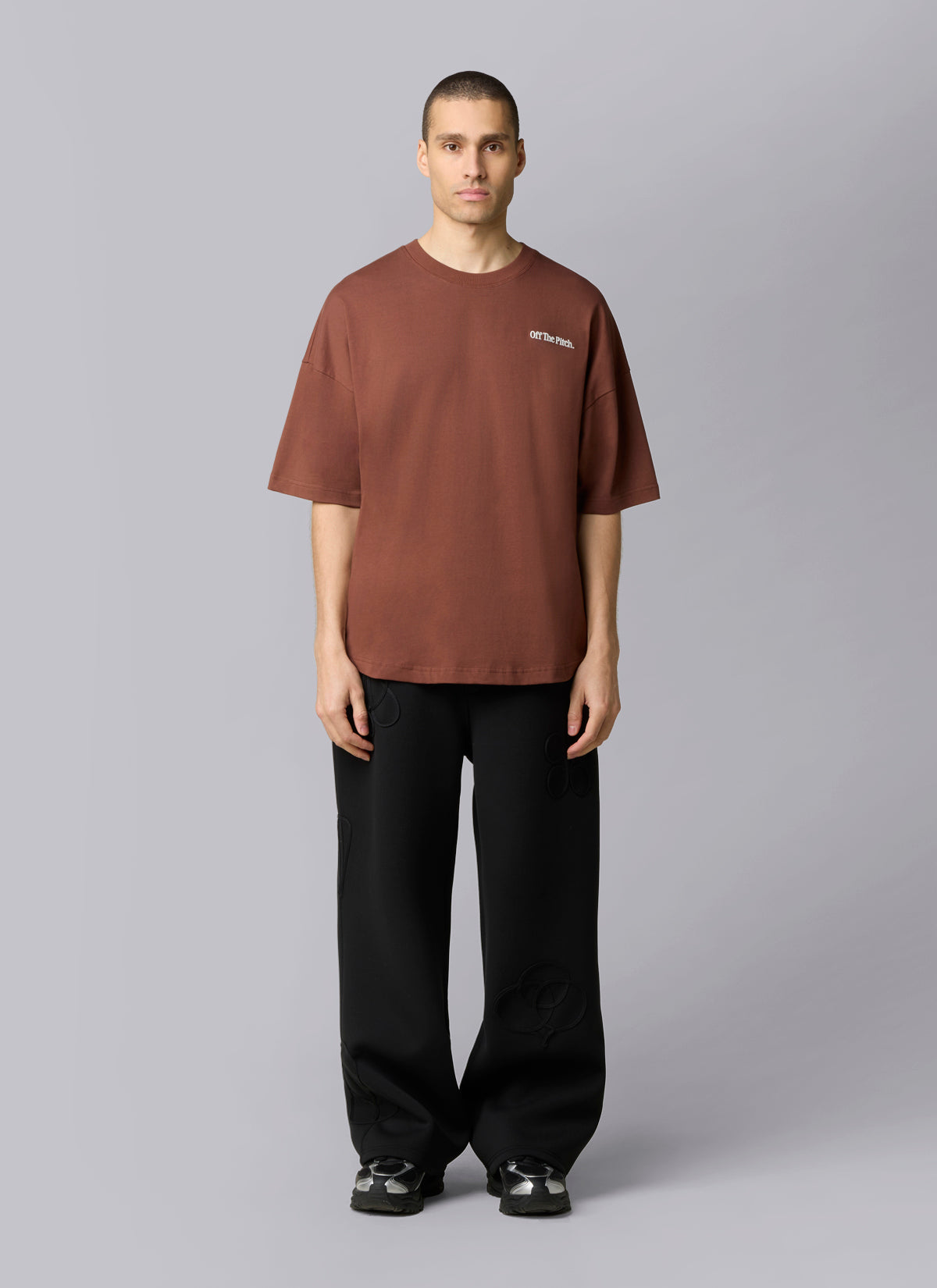 Record Oversized Tee | Rusty Clay
