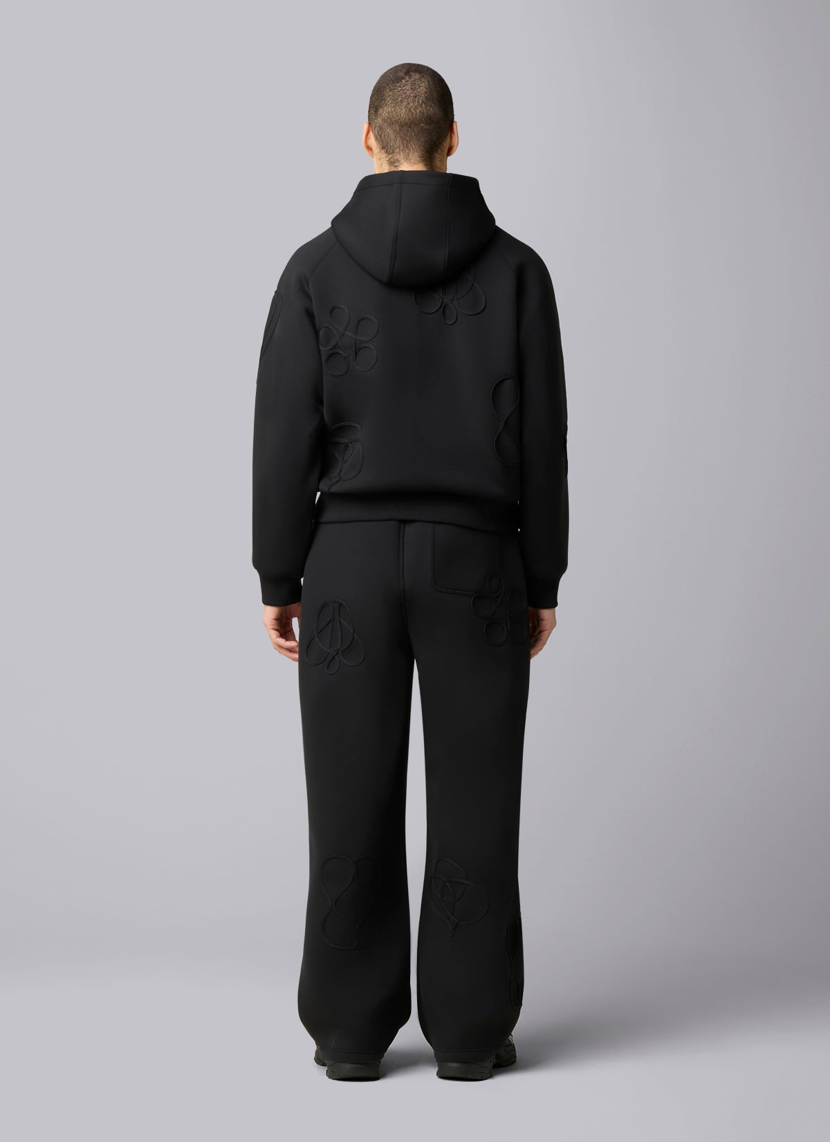 Symbol Zip Hood | Black