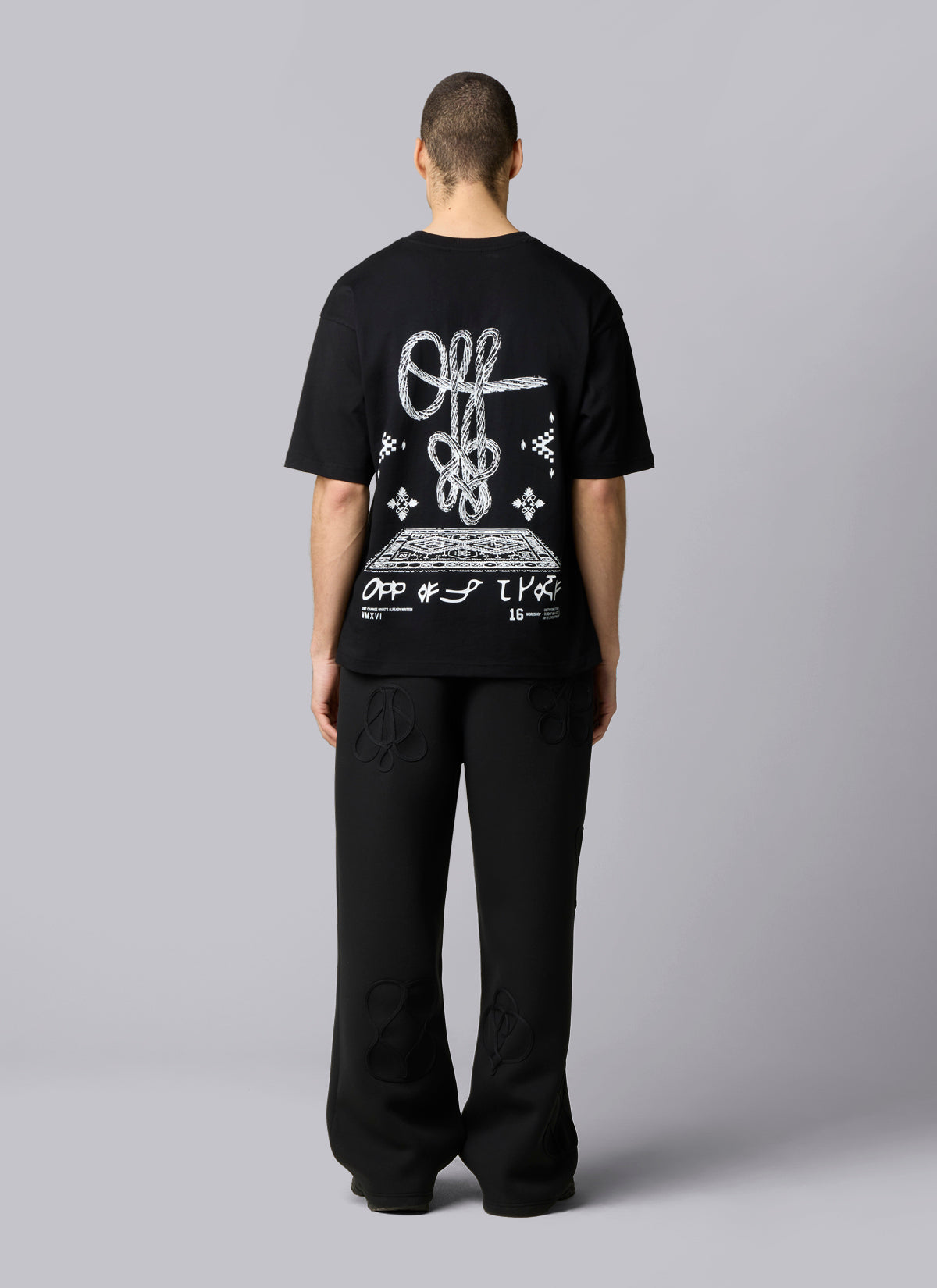 Tied Roots Loose Fit Tee | Black