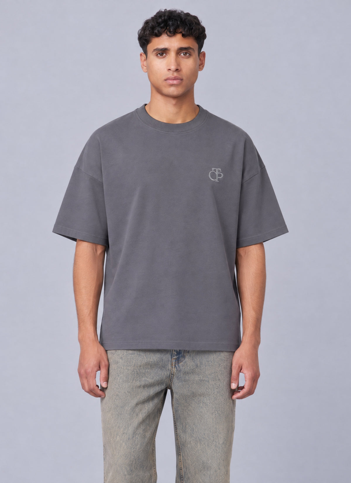 Regal Oversized Tee | Grey