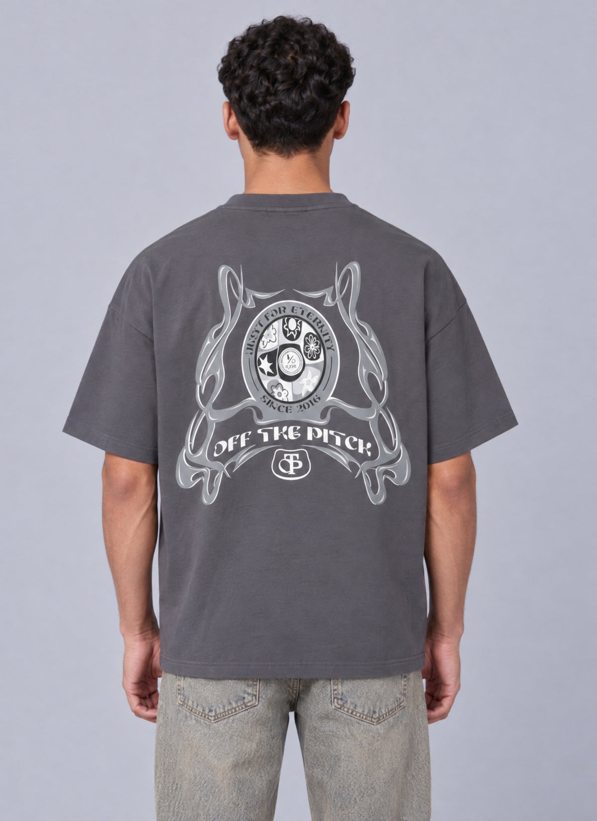 Regal Oversized Tee | Grey