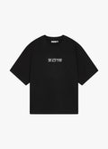 Reverse Box Fit Tee | Washed Black