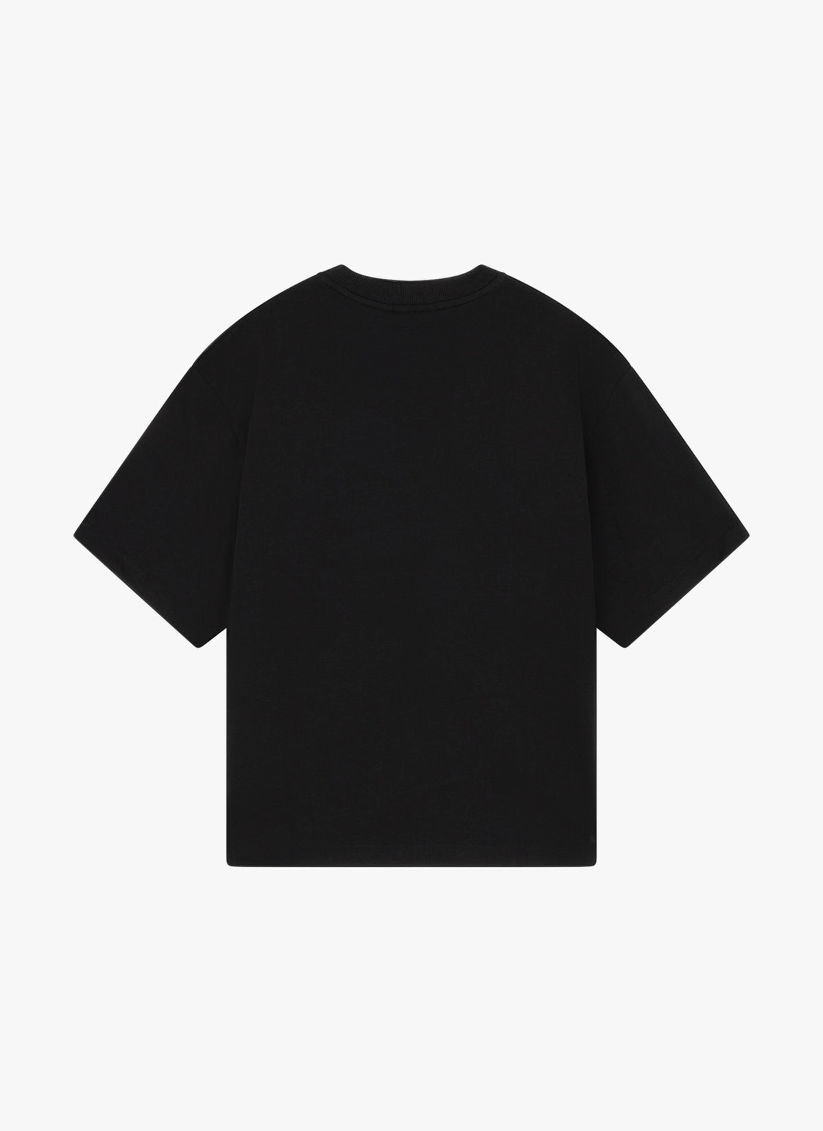 Reverse Box Fit Tee | Washed Black