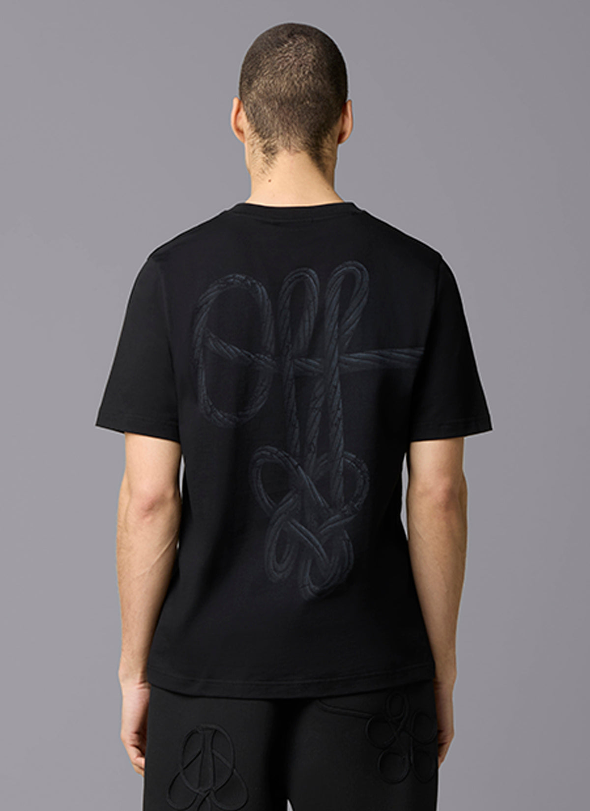 Rope Flow Regular Tee | Black