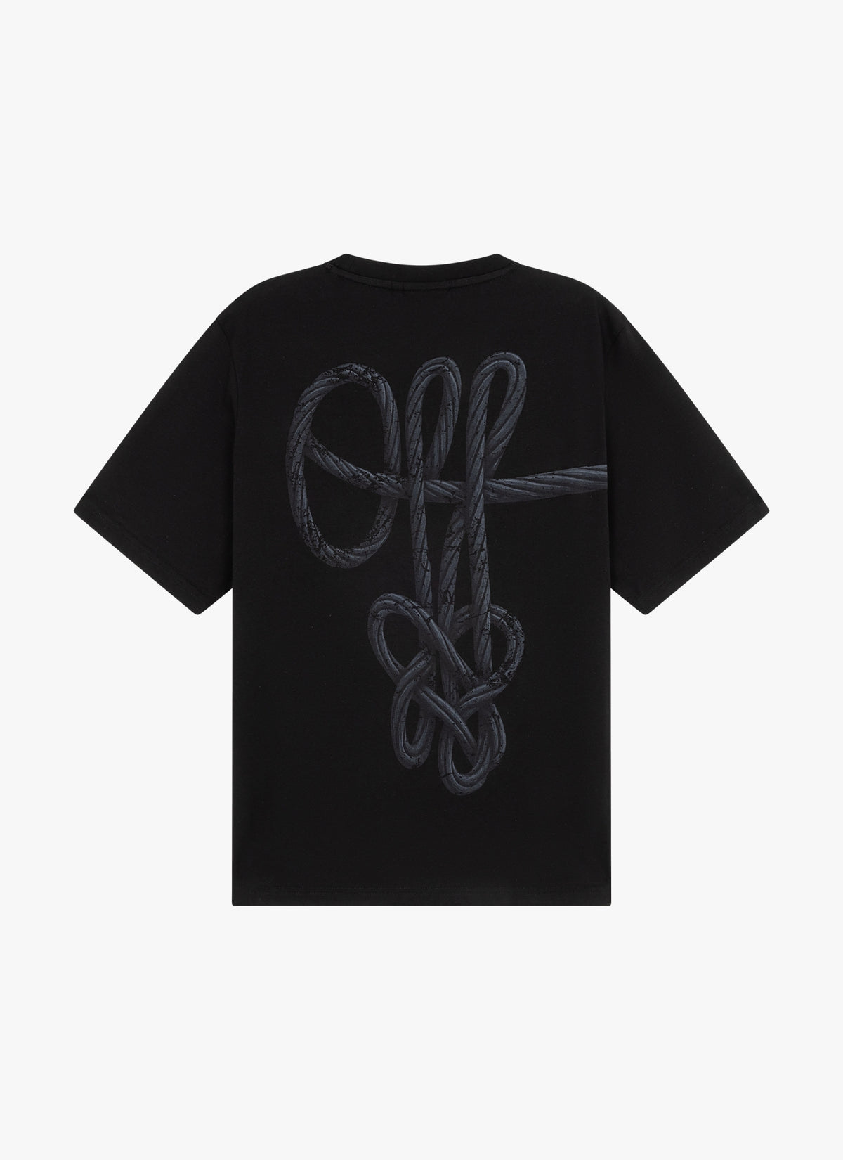 Rope Flow Regular Tee | Black