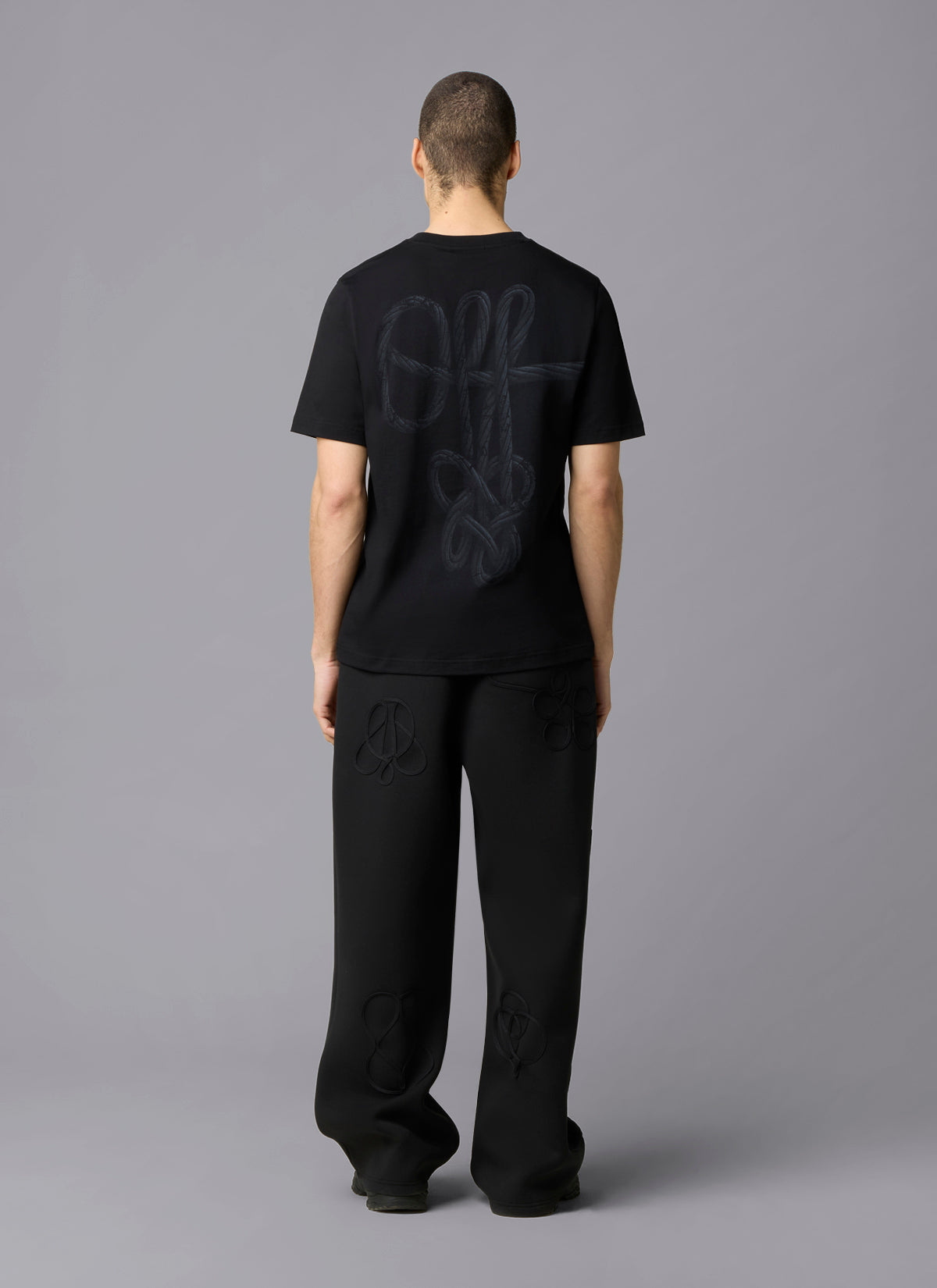 Rope Flow Regular Tee | Black
