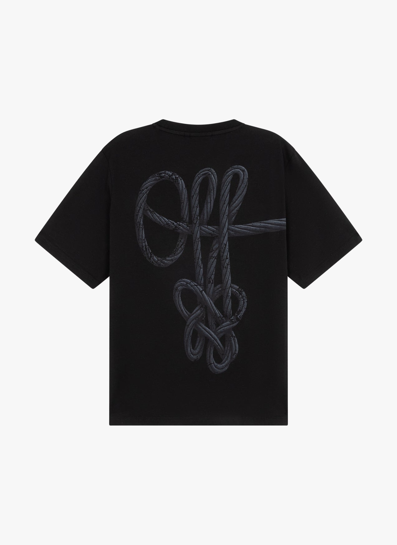 Rope Flow Regular Tee | Black