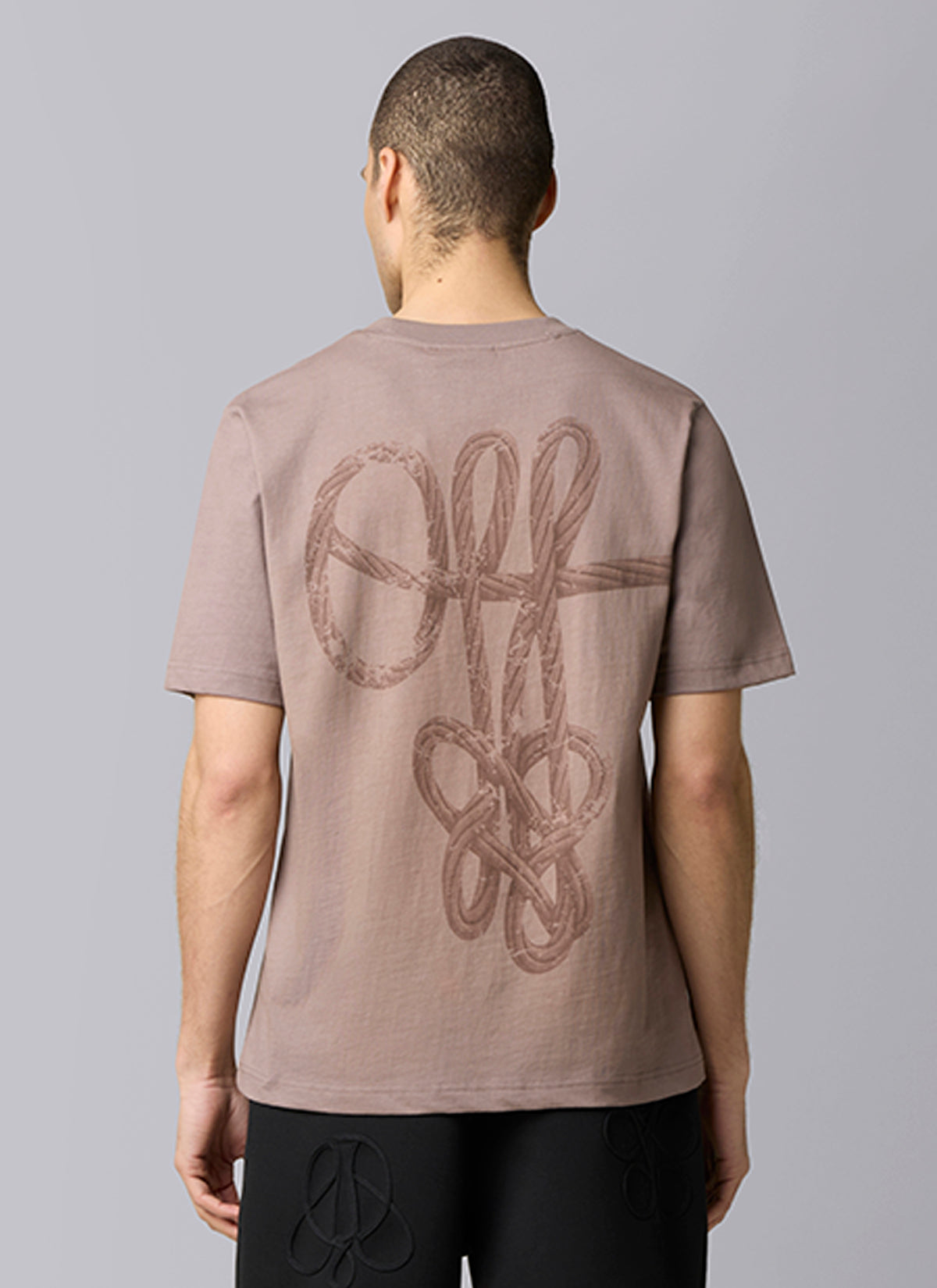 Rope Flow Regular Tee | Dark Taupe
