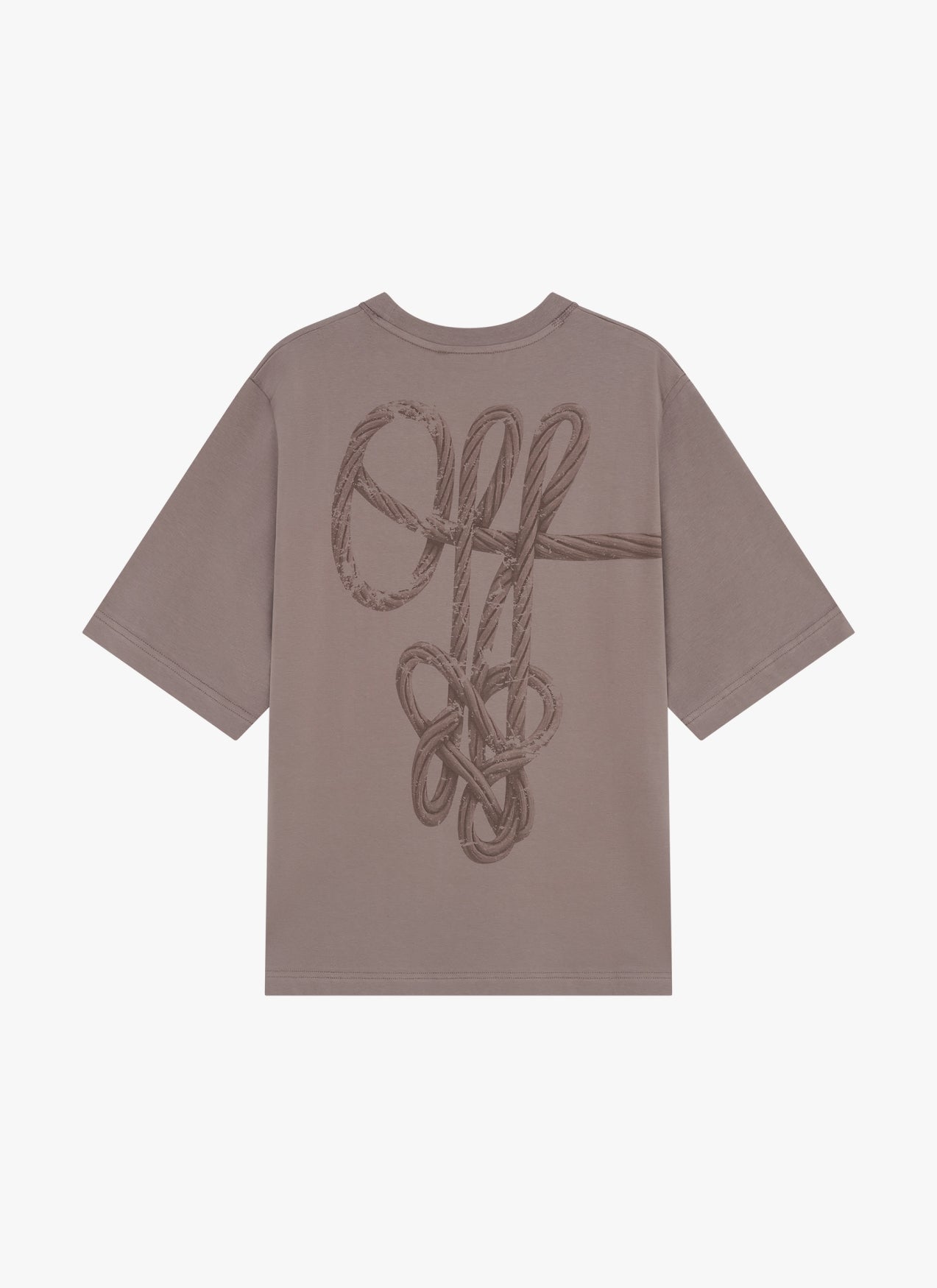 Rope Flow Regular Tee | Dark Taupe