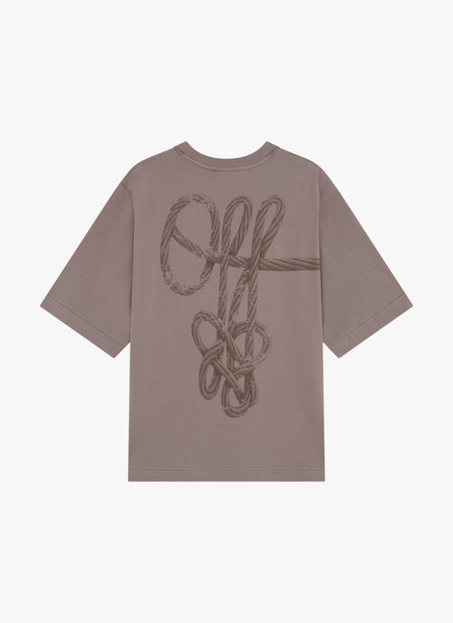 Rope Flow Regular Tee | Dark Taupe
