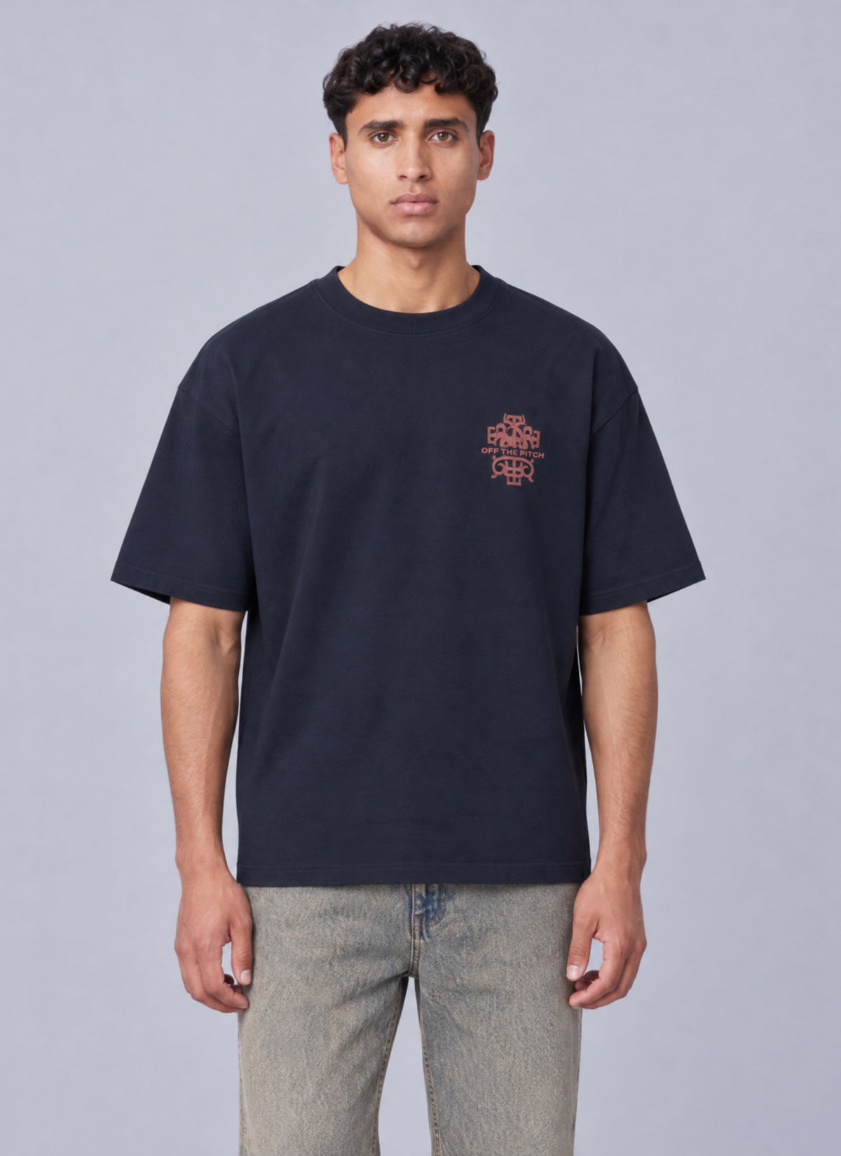 Sigil Loose Fit Tee | Navy