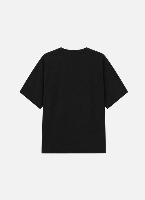 Vas Box Fit Tee | Washed Black