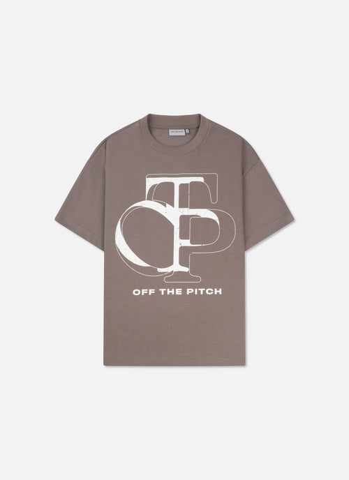 Vas Box Fit Tee | Dark Taupe