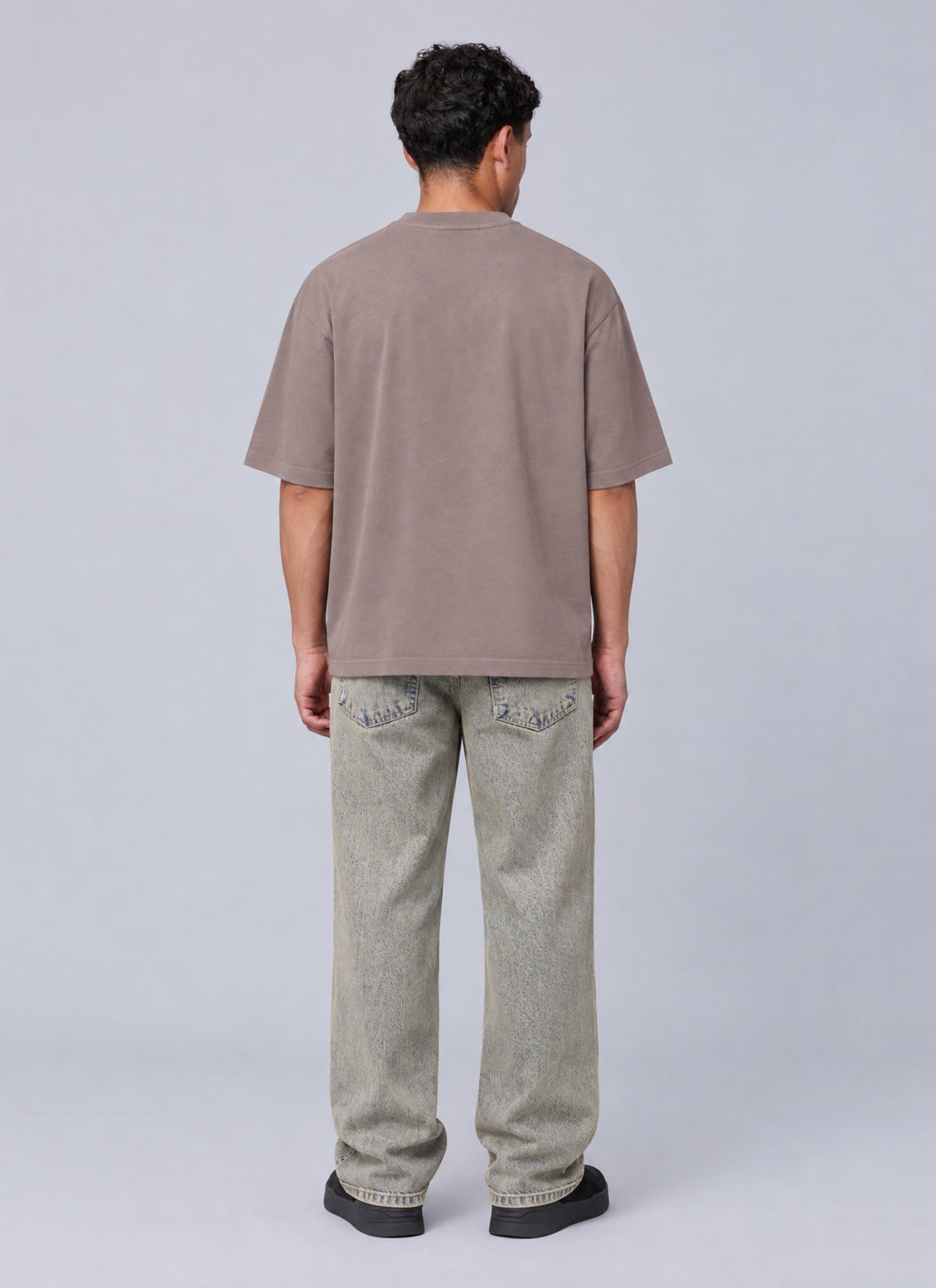 Vas Box Fit Tee | Dark Taupe