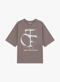 Vas Box Fit Tee | Dark Taupe