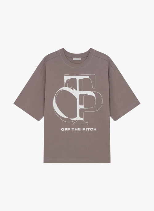 Vas Box Fit Tee | Dark Taupe