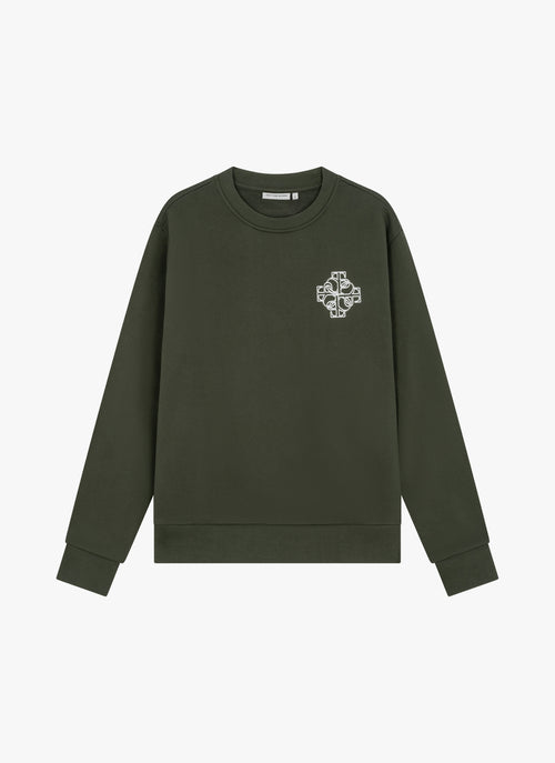 Locket Crewneck | Dark Olive