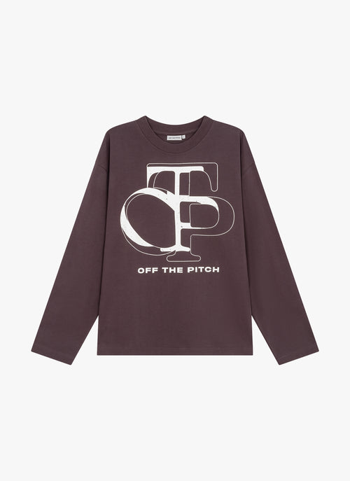 Vas Long Sleeved Tee | Dark Eggplant