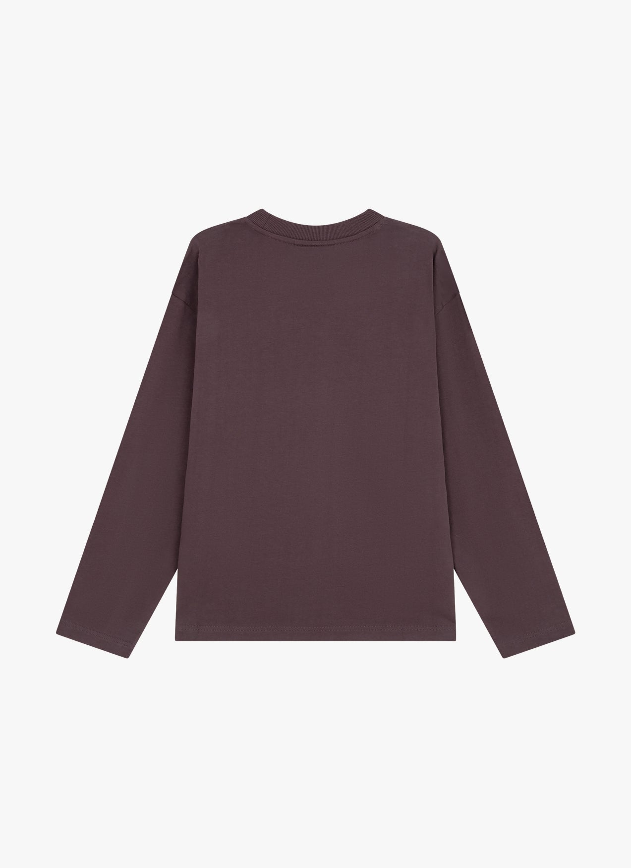 Vas Long Sleeved Tee | Dark Eggplant