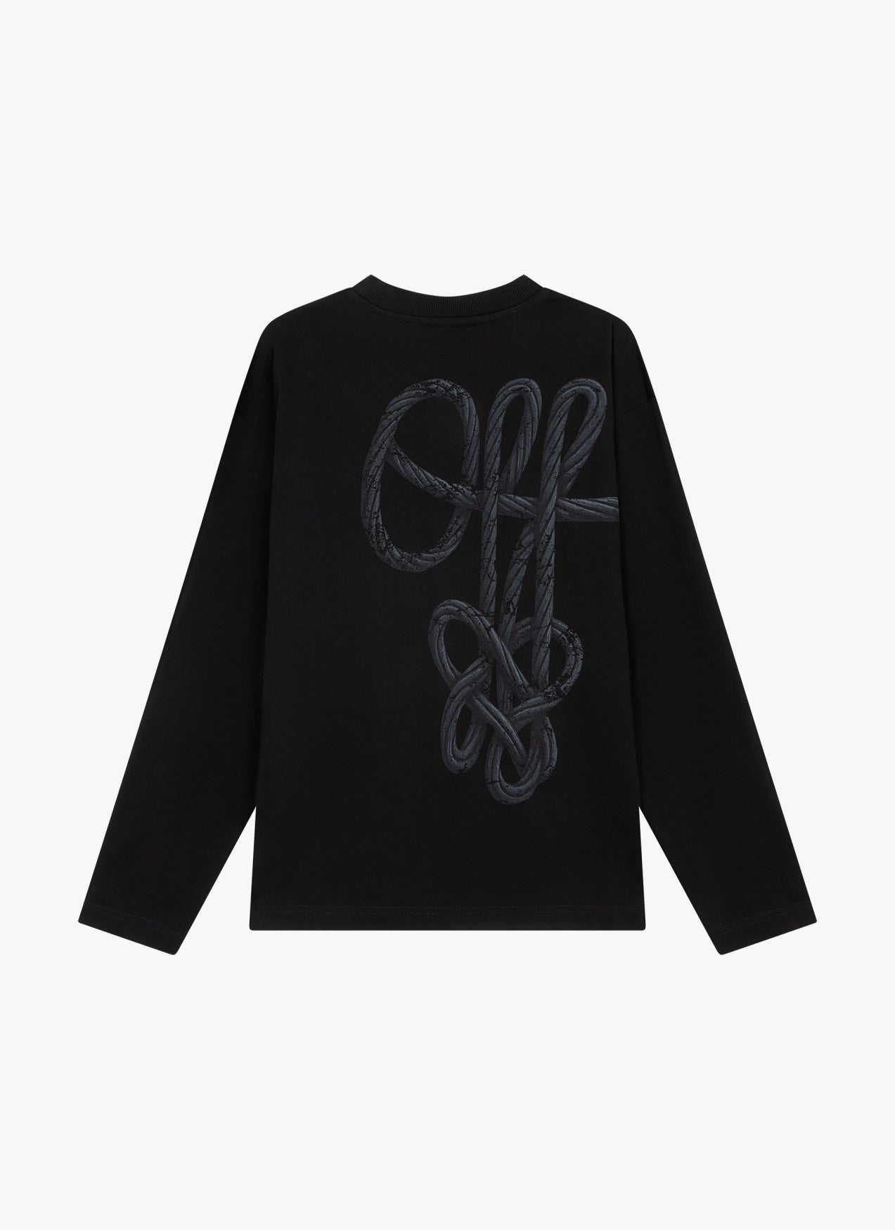 Rope Flow Long Sleeved Tee | Black