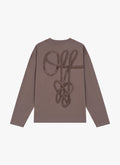 Rope Flow Long Sleeved Tee | Dark Taupe