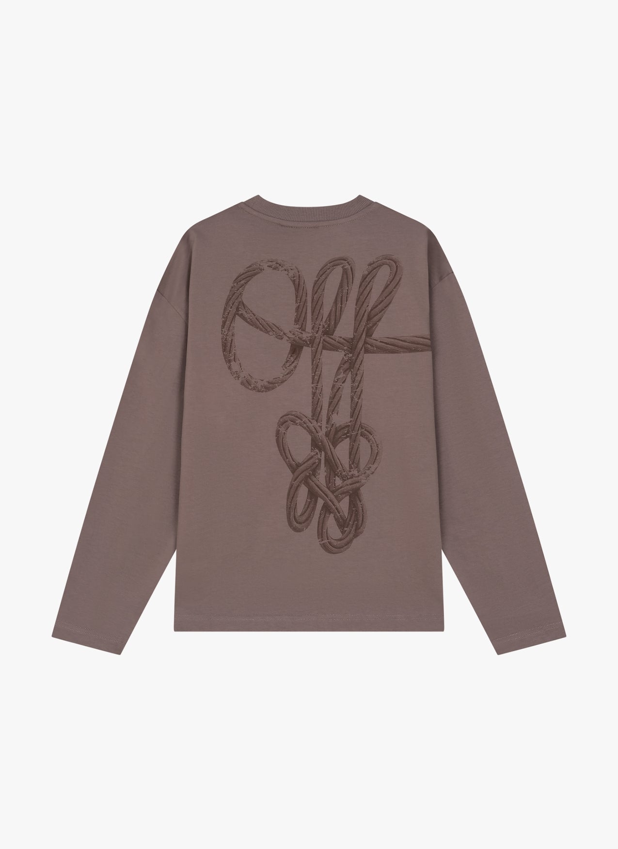 Rope Flow Long Sleeved Tee | Dark Taupe