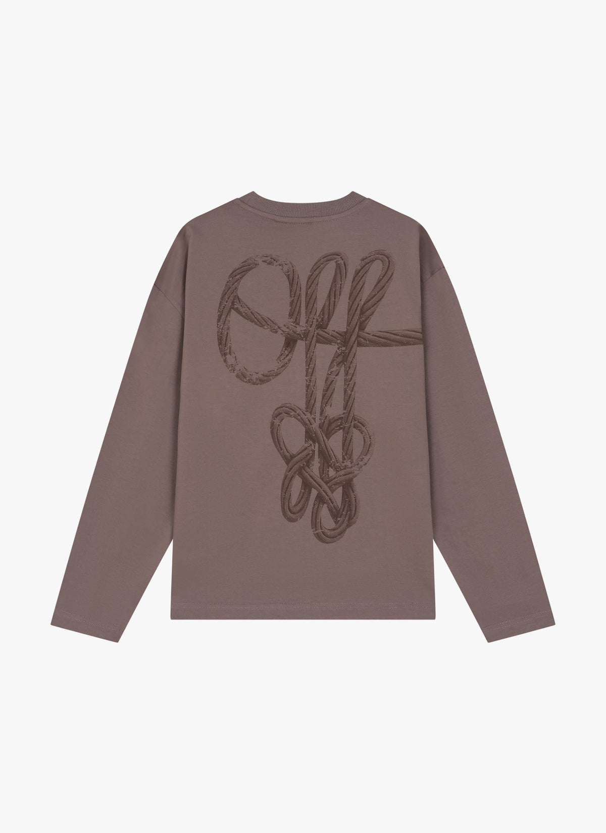 Rope Flow Long Sleeved Tee | Dark Taupe