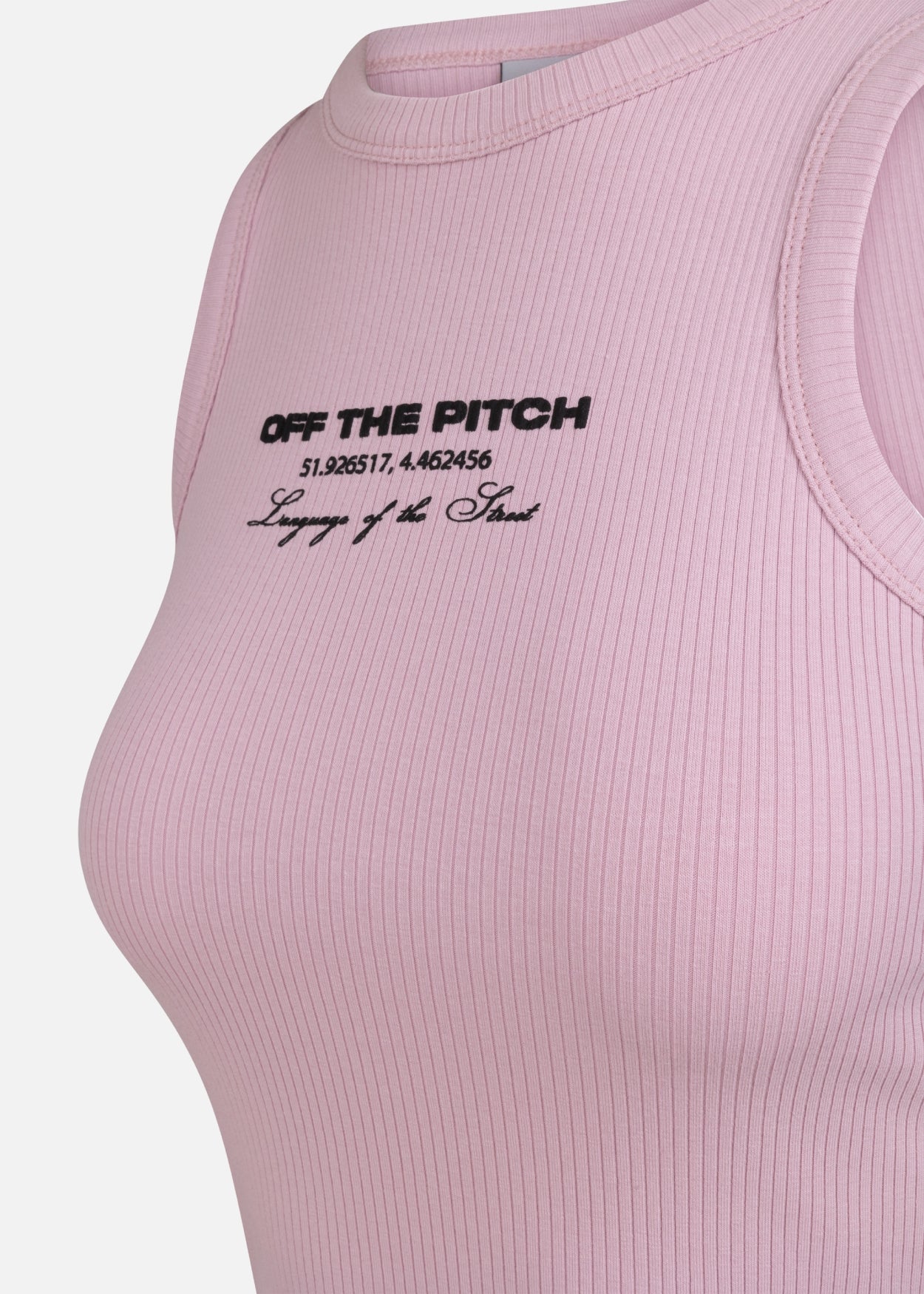 WMNS Rib Tanktop | Pink/Silver