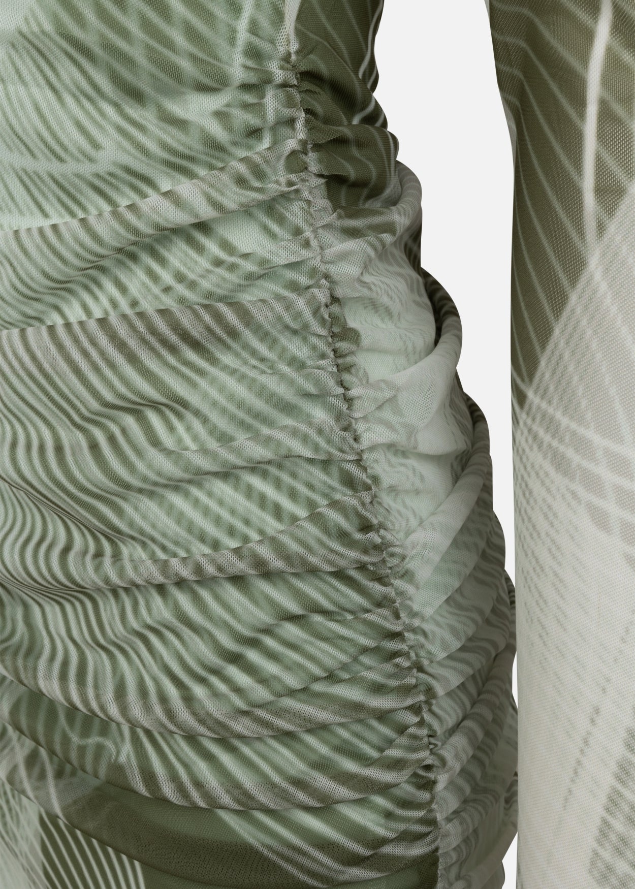 Rave Mesh Dress | Forest Green