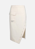 Asymmetric Smart Skirt | Off White