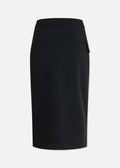 Asymmetric Smart Skirt | Black