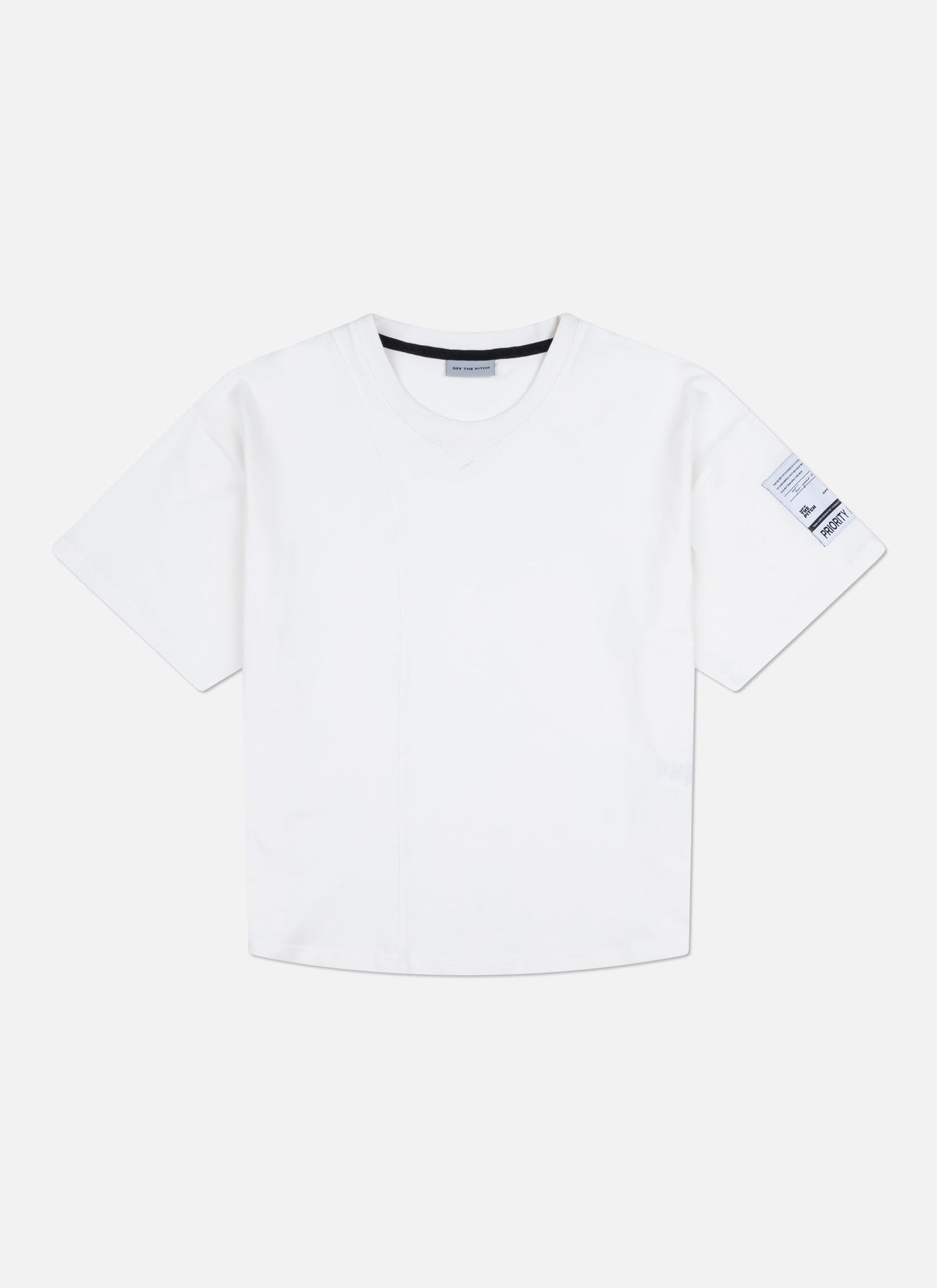 Relaxed Fit Retro collar tee | Off White