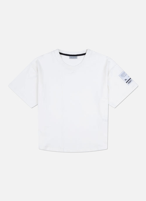Relaxed Fit Retro collar tee | Off White