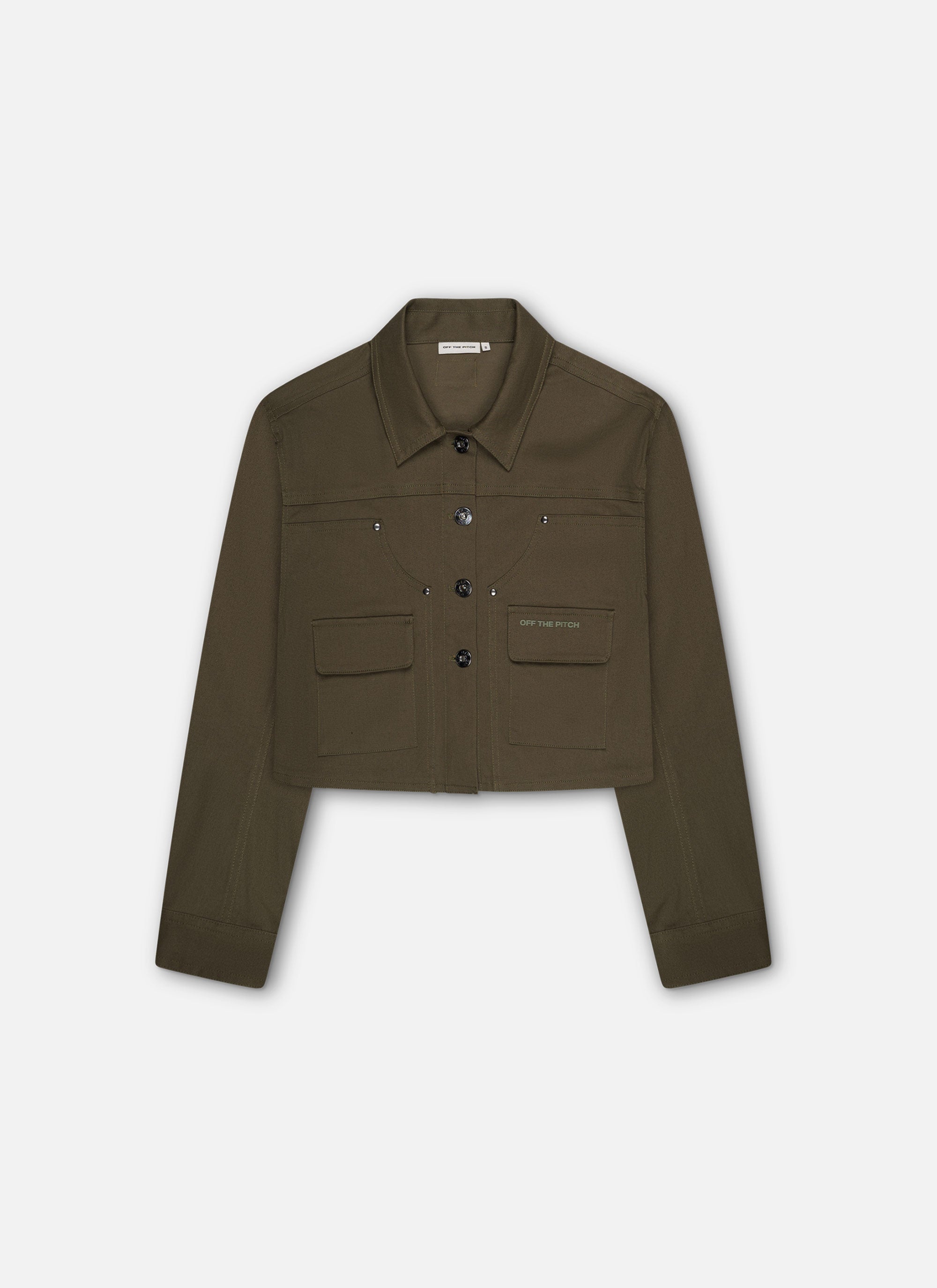 Cropped Carpenter Jacket | Army
