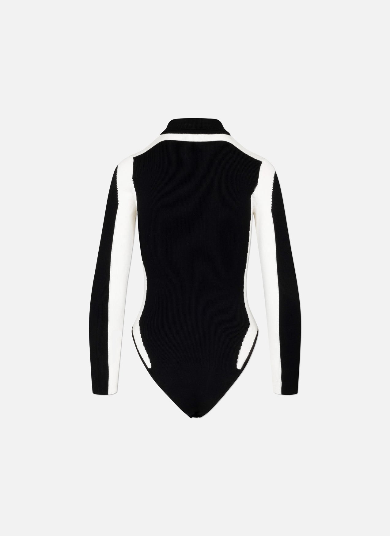 Knitted Bodycon Bodysuit | Black